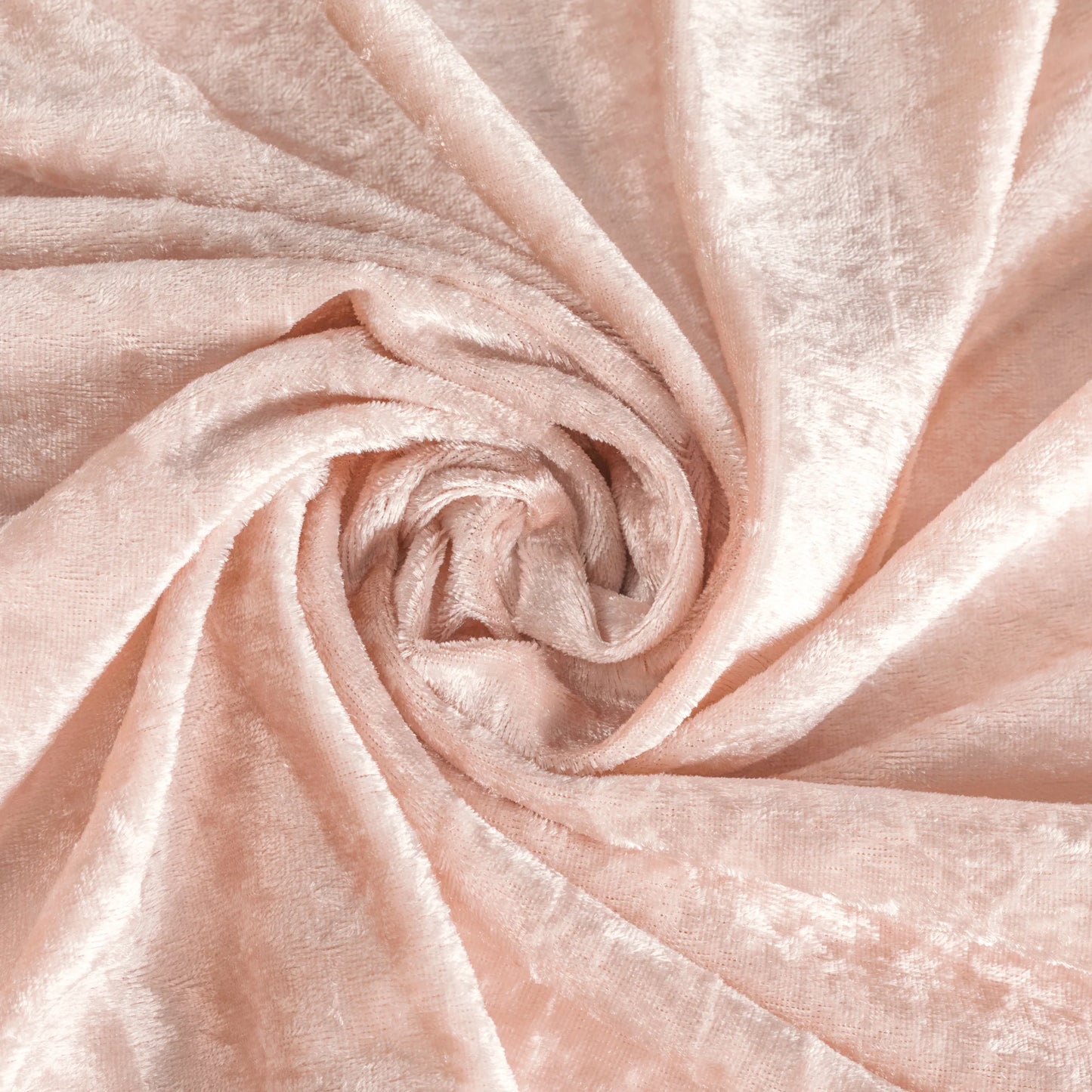 Velvet 120" Round Tablecloth - Blush/Rose Gold
