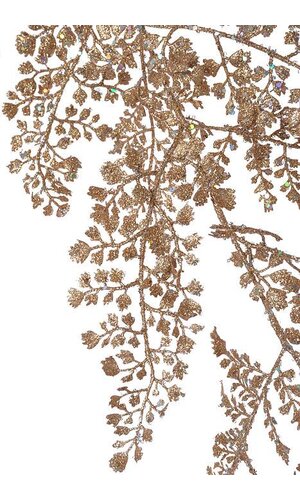 48" GLITTER SEQUIN MAIDEN HAIR GARLAND CHAMPAGNE