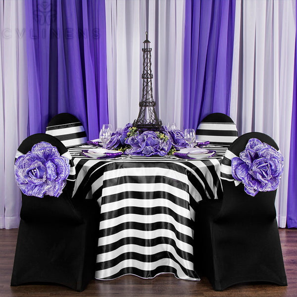 Set Of Ten Glitz Sequin Napkin 20"x20" - Purple