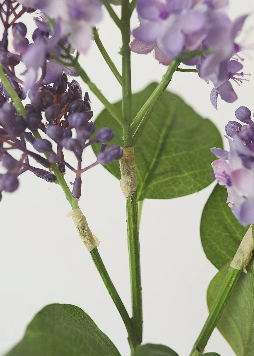 Purple Artificial Lilac Flower Branch - 34.5"