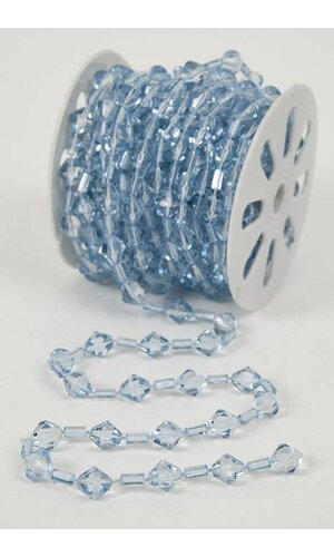 10YDS BEADED GARLAND ROLL LIGHT BLUE