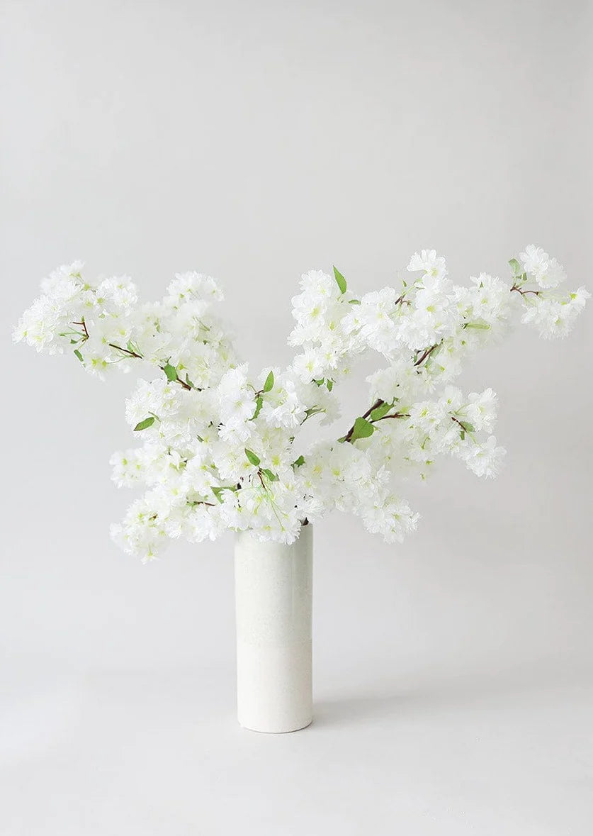 Artificial Spring Cherry Blossoms in Cream - 40"