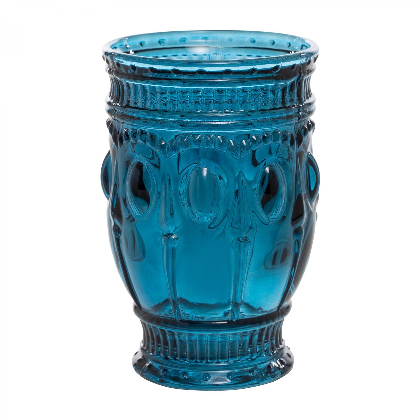DECOSTAR™ EMBOSSED GLASS CUP 5" 10OZ 6PC/BOX - NAVY