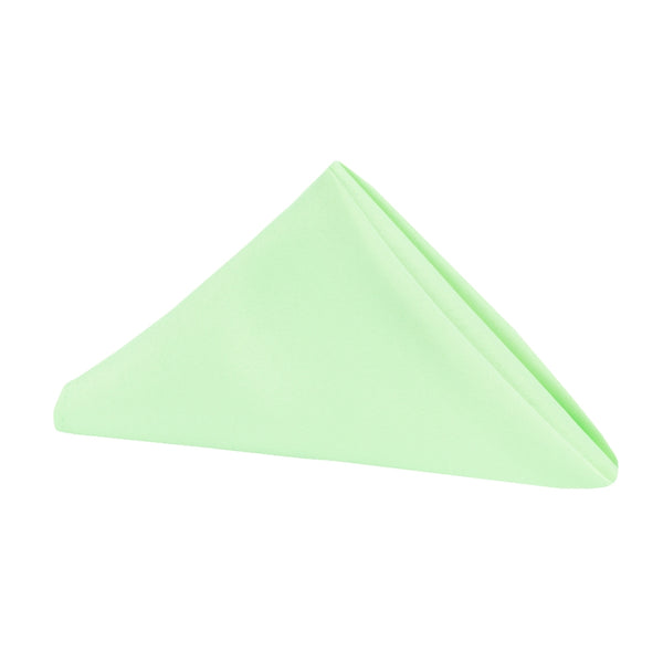 Set of 10 Polyester Napkin 20"x20" - Mint Green