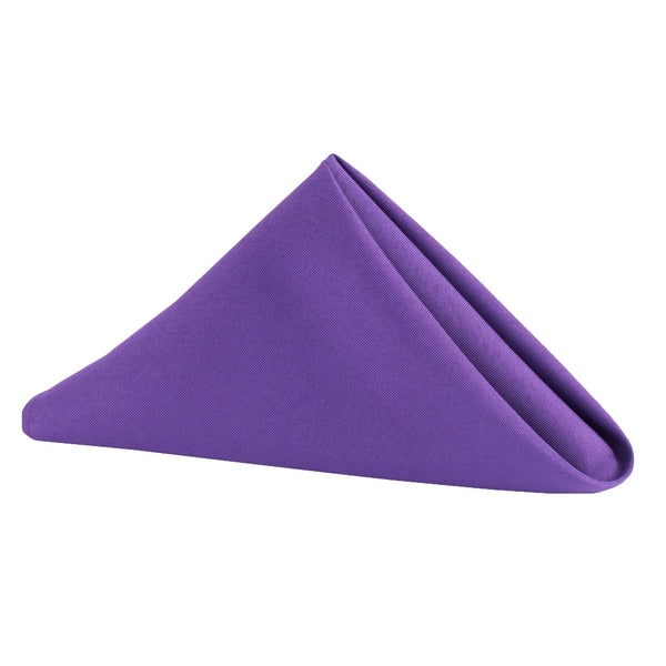Set of 10 Polyester Napkin 20"x20" - Purple