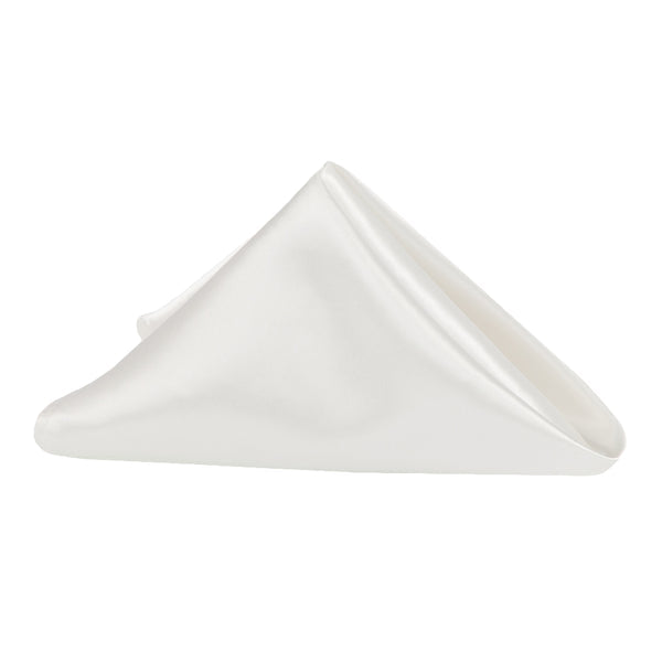 Set of 10 Satin Napkin 20"x20" - Ivory