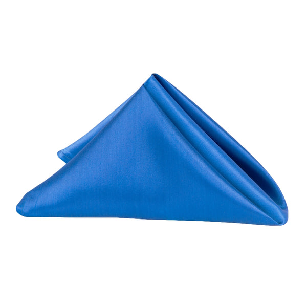 Set of 10 Satin Napkin 20"x20" - Royal Blue