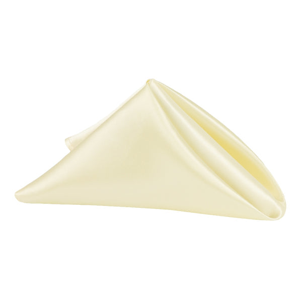 Set of 10 Satin Napkin 20"x20" - Yellow