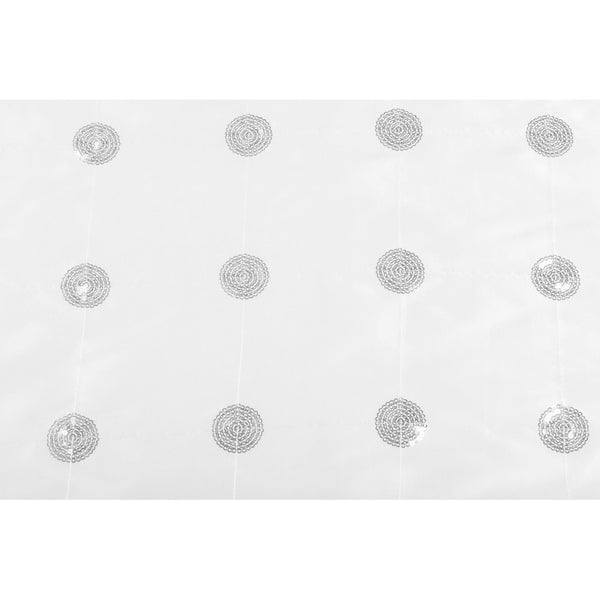 Set Of Ten Sequins Taffeta Napkin 20"x20" - White