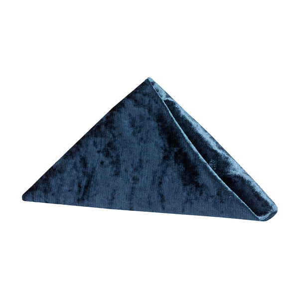 Set of 10 Velvet 20"x20" Linen Napkin - Navy Blue
