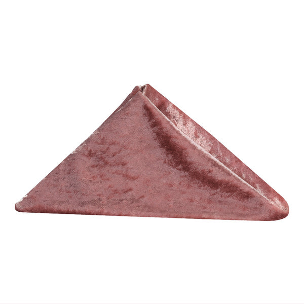Set of 10 Velvet 20"x20" Linen Napkin - Dark Dusty Rose/Mauve