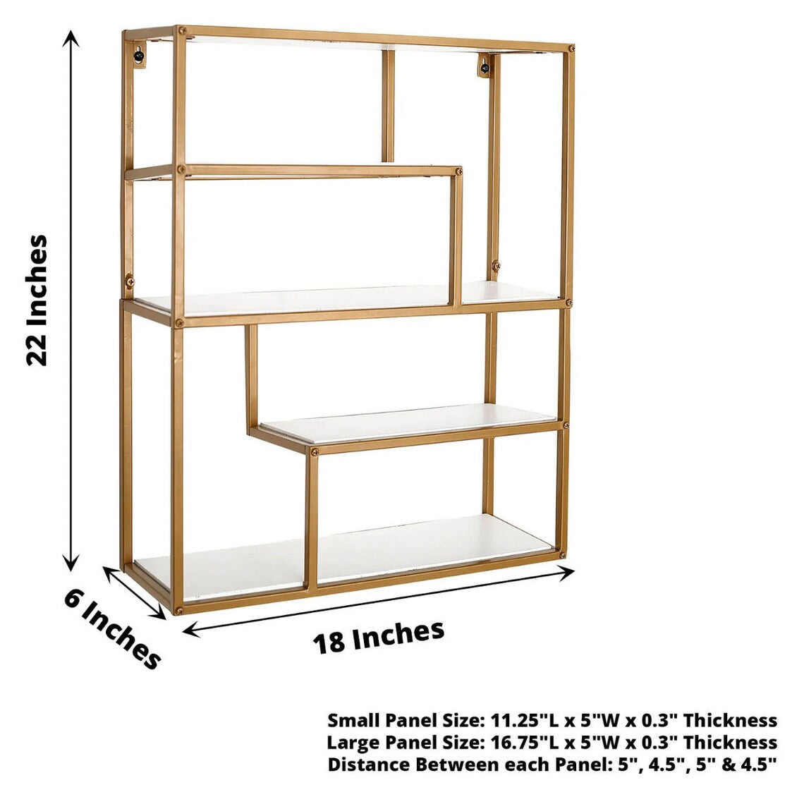 22" Gold Metal 4-Tier Dessert Shelf Display Rack Cake Stand
