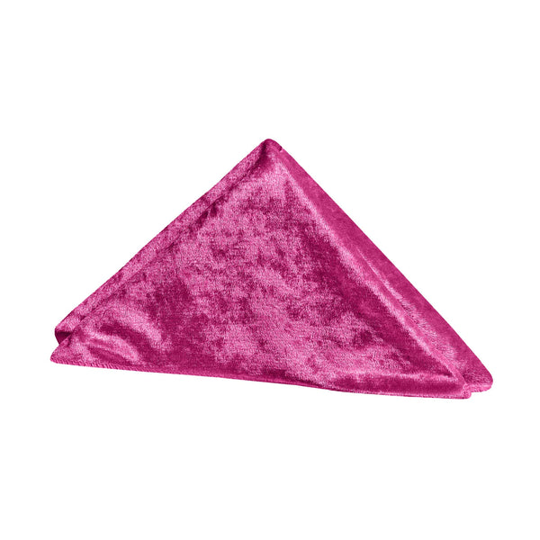Set of 10 Velvet 20"x20" Linen Napkin - Magenta