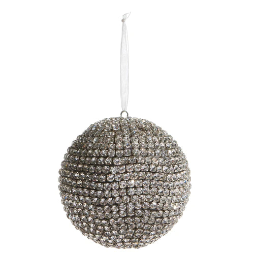 2023 Bon Noel 4.5" Pave Crystal Ball Ornament