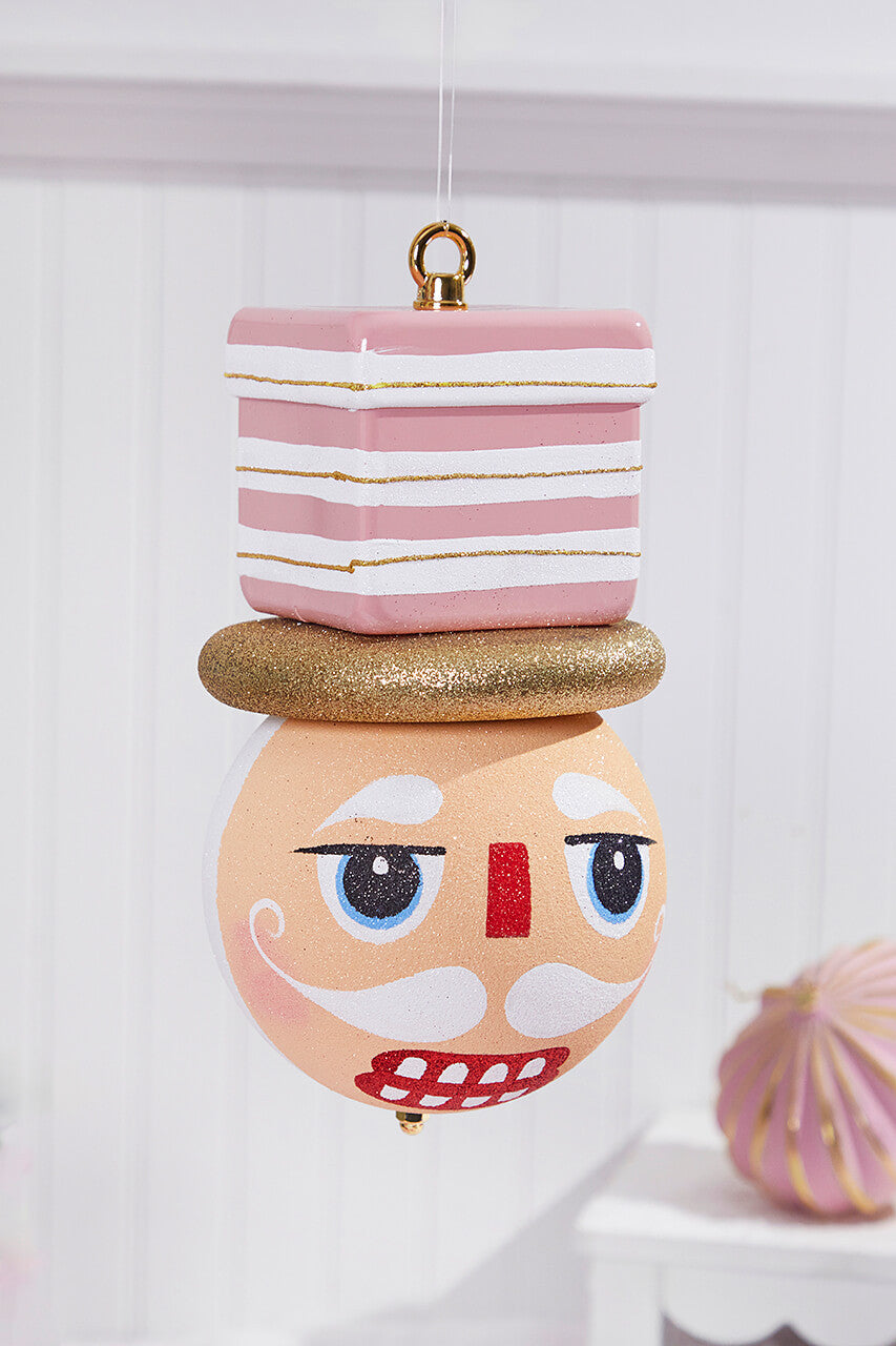 10" Pink Nutcracker Ornament