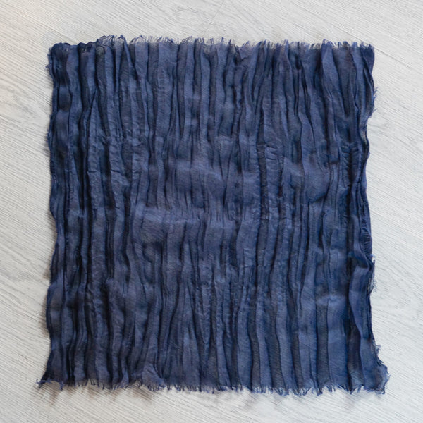 Set of 10 Cheesecloth Gauze Linen Napkin 20"x20" - Navy Blue