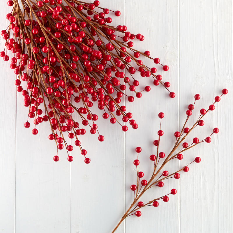 Red Artificial Berry Sprays (Package of 12 pieces)