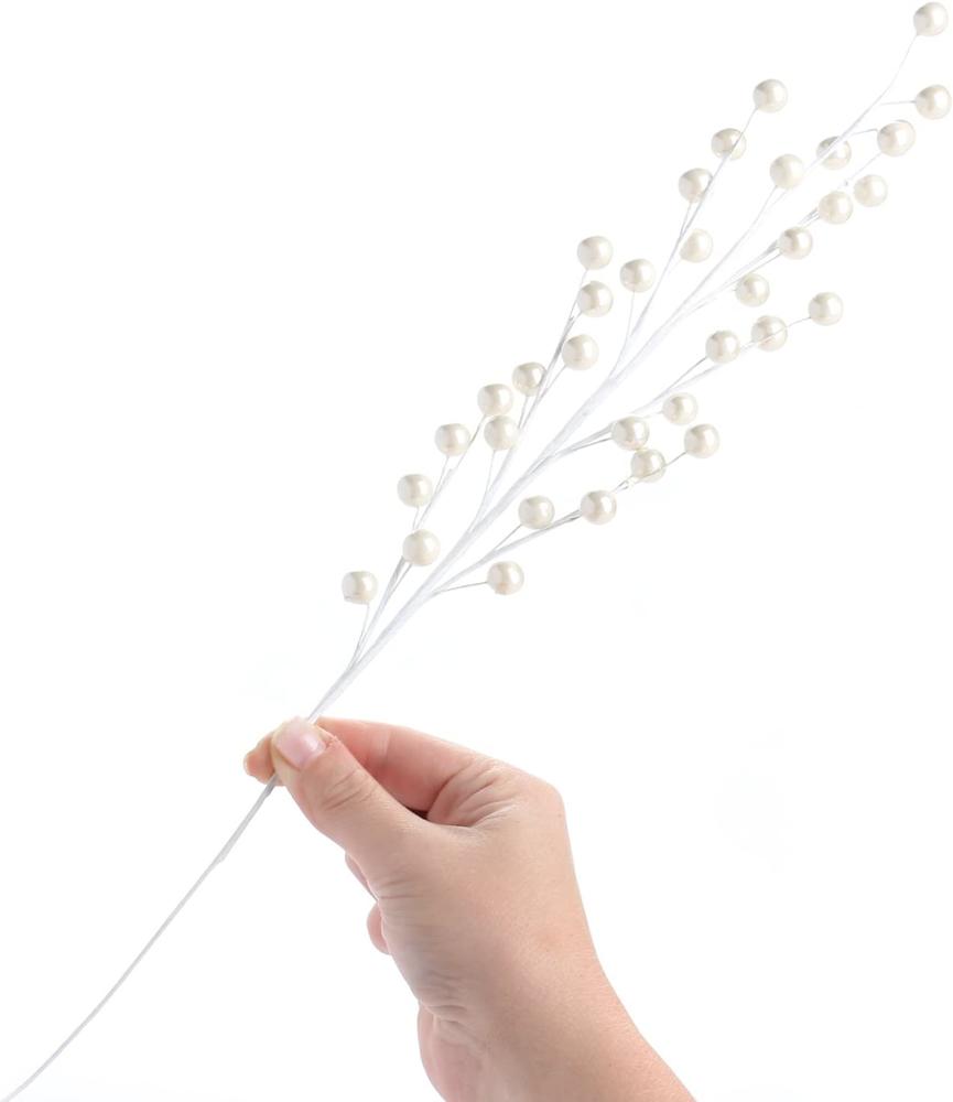 White Pearl Berry Floral Sprays (Package of 12 pieces)