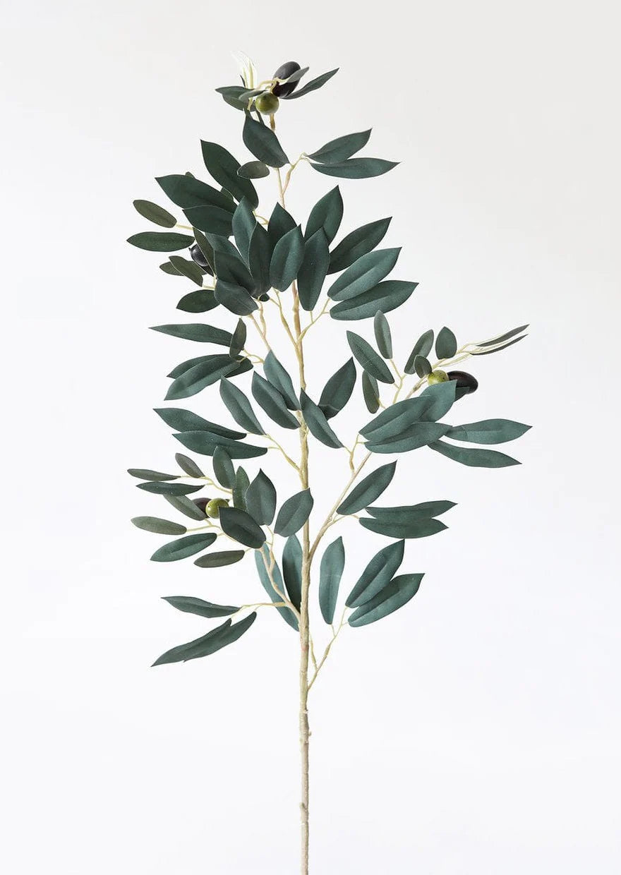 Set Of Three Fake Olive Branch - 35"