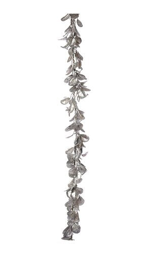 6FT METALLIC EUCALYPTUS GARLAND SILVER