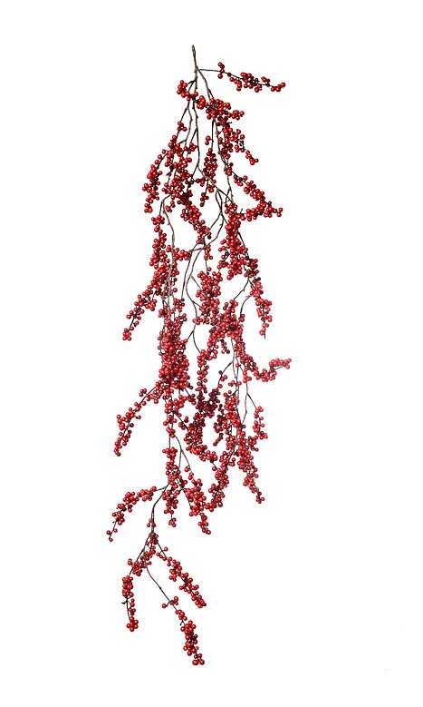 48" BERRY GARLAND RED