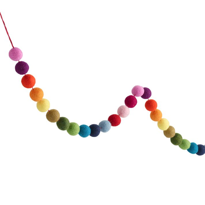 Multicolor Felt Garland