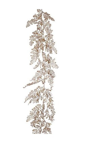 48" GLITTER SEQUIN MAIDEN HAIR GARLAND CHAMPAGNE