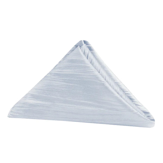 Set Of Ten Accordion Crinkle Taffeta Napkin 20"x20" - Dusty Blue