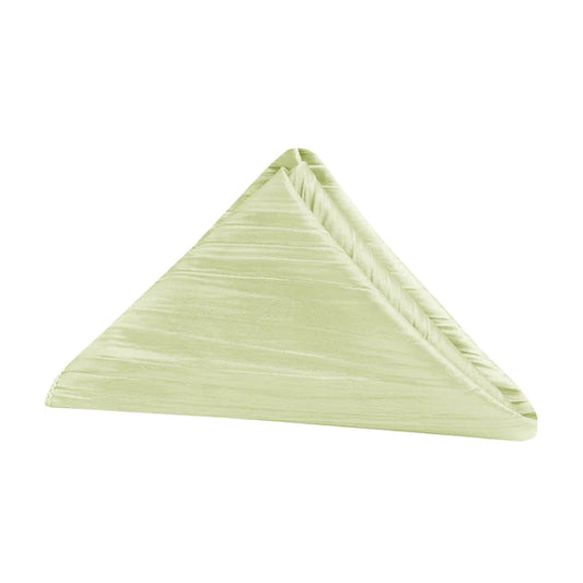 Set Of Ten Accordion Crinkle Taffeta Napkin 20"x20" - Sage Green