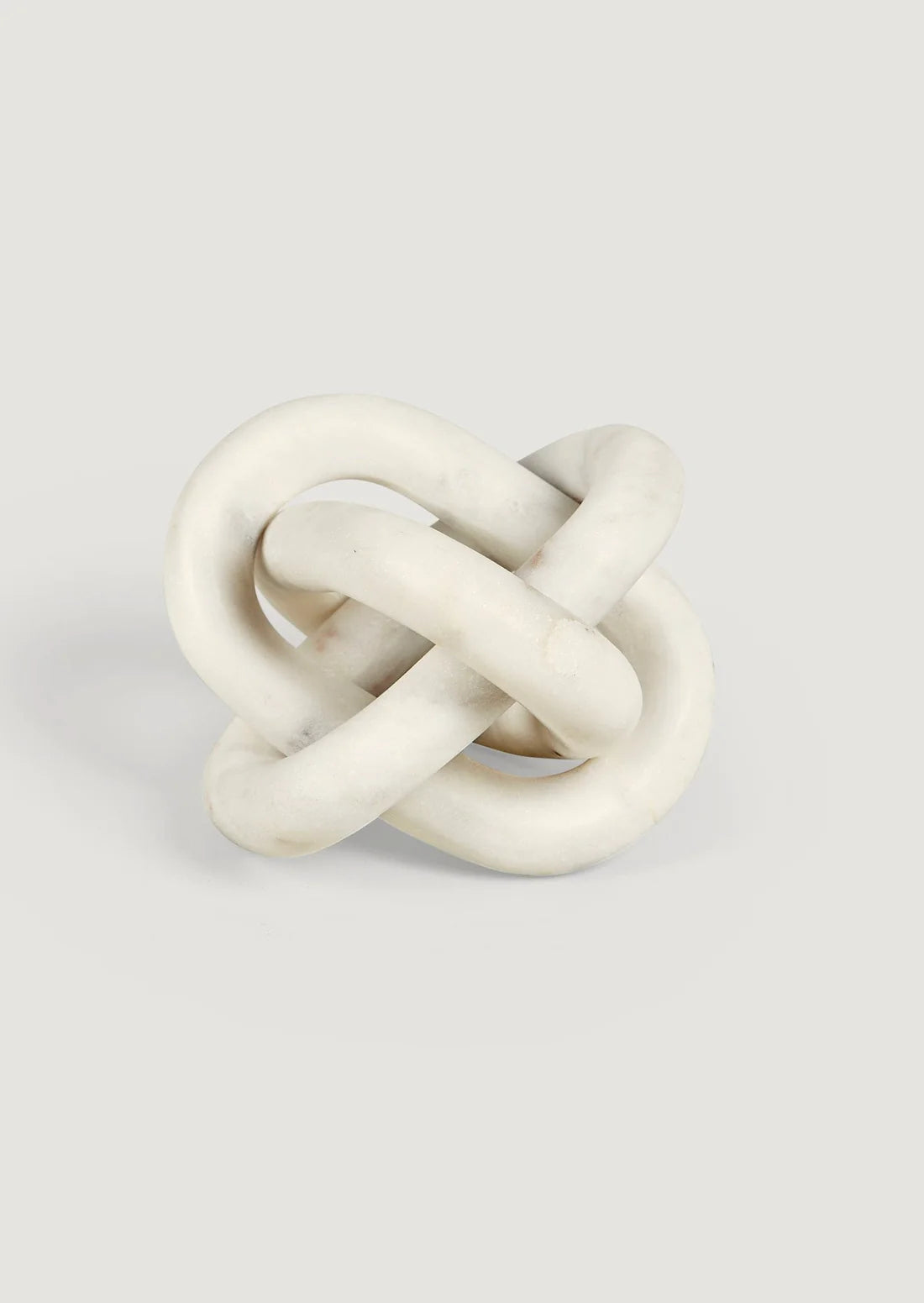 White Marble Knot Links - 6"