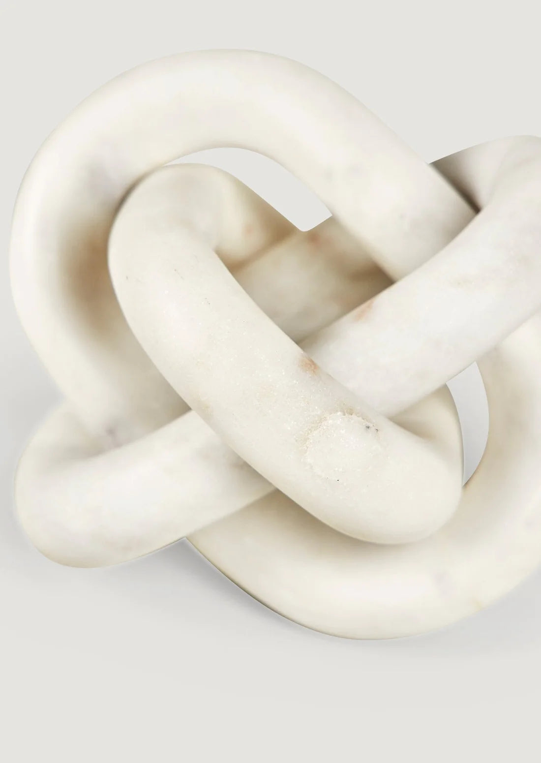 White Marble Knot Links - 6"