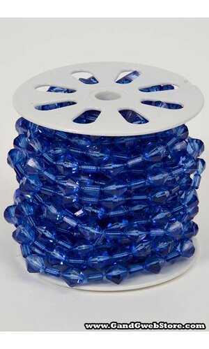 10YDS BEADED GARLAND ROLL ROYAL BLUE