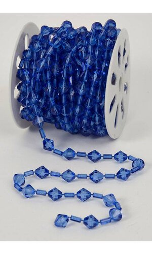 10YDS BEADED GARLAND ROLL ROYAL BLUE