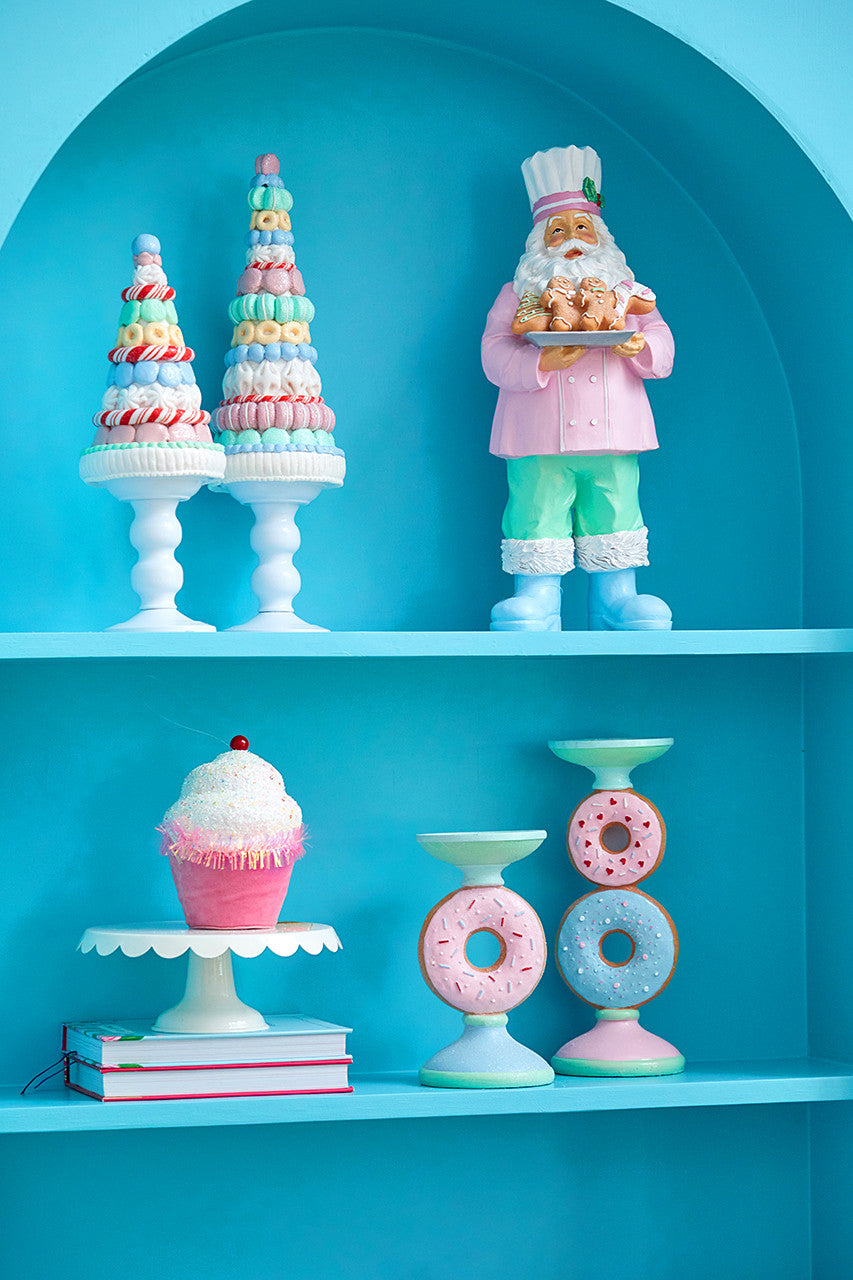 7” Sprinkles Tinsel Cupcake Ornament