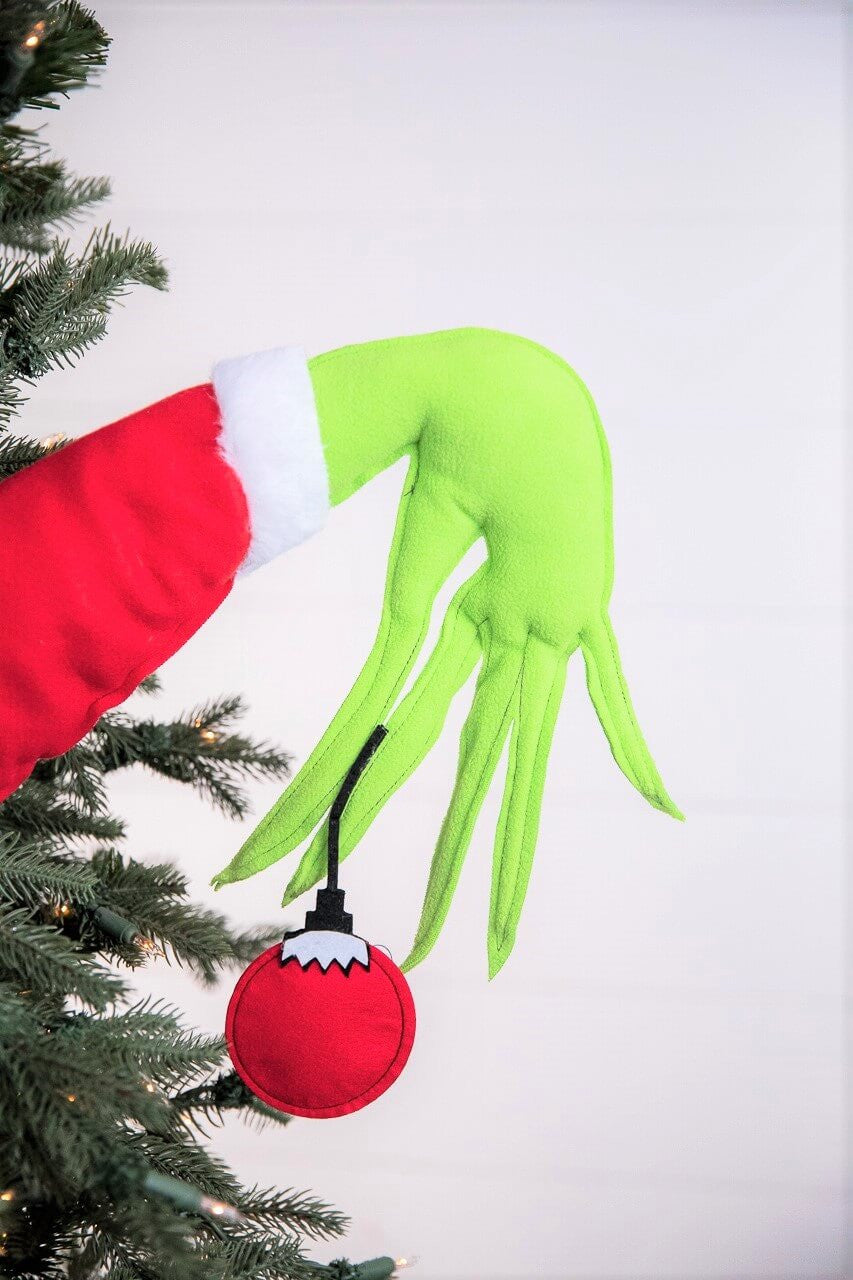 23” Green Monster Hand Ornament
