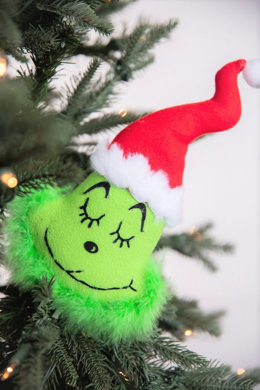 19” Plush Green Monster Head