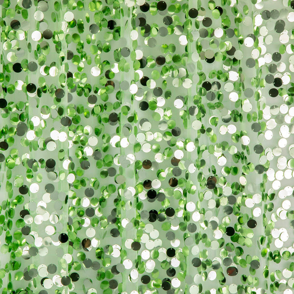 Large Payette Sequin Tablecloth 90"x132" Rectangular - Mint Green