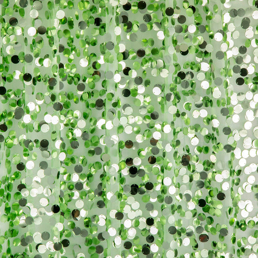 Large Payette Sequin Tablecloth 90"x132" Rectangular - Mint Green
