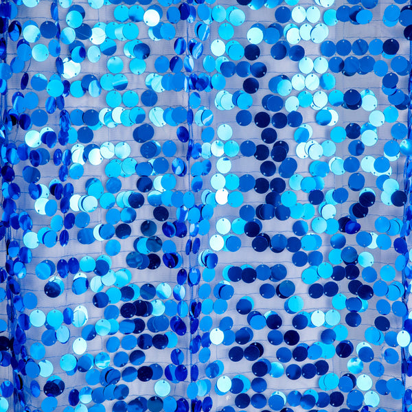 Large Payette Sequin Tablecloth 90"x132" Rectangular - Royal Blue