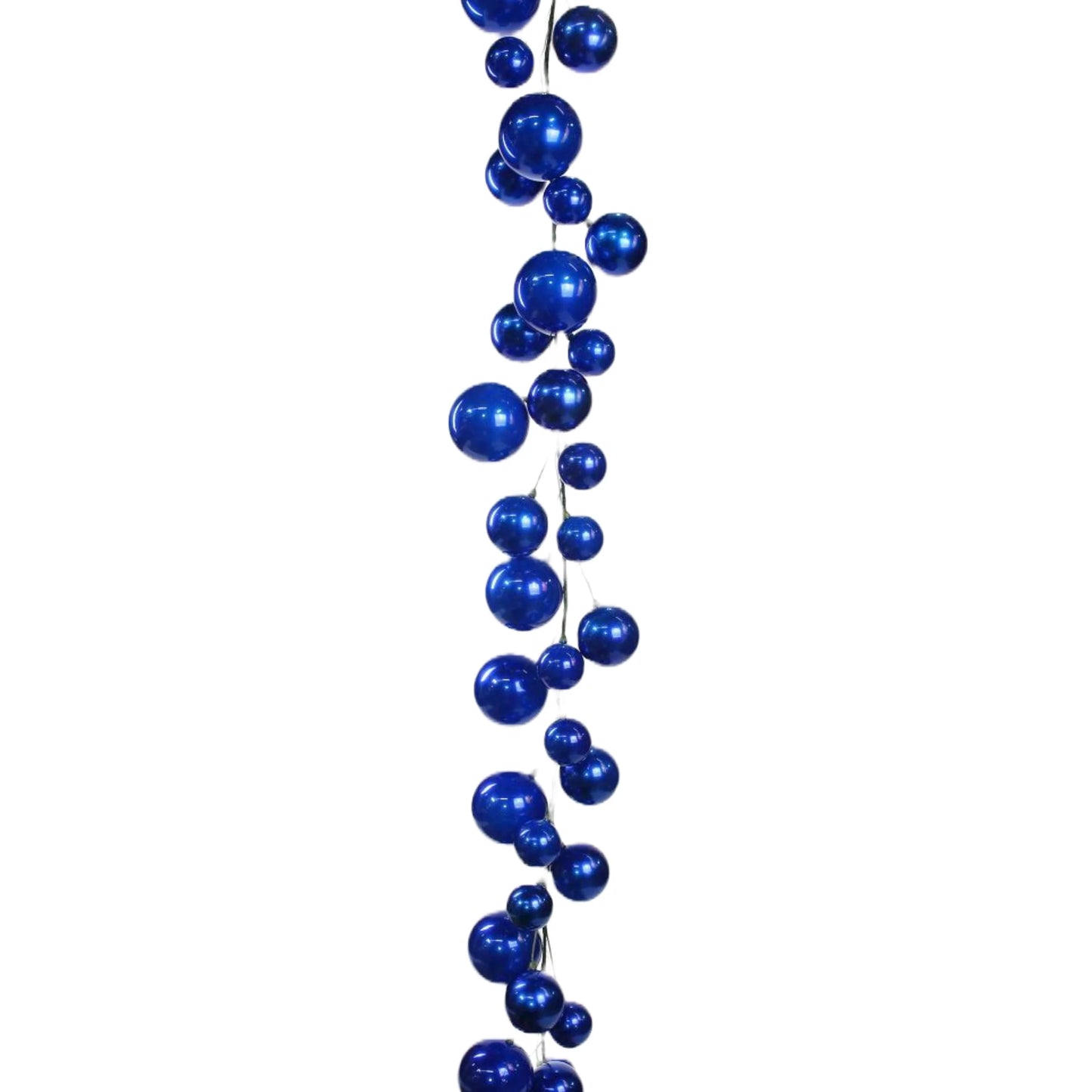 BLUE CANDY APPLE BALL GARLAND, 10'