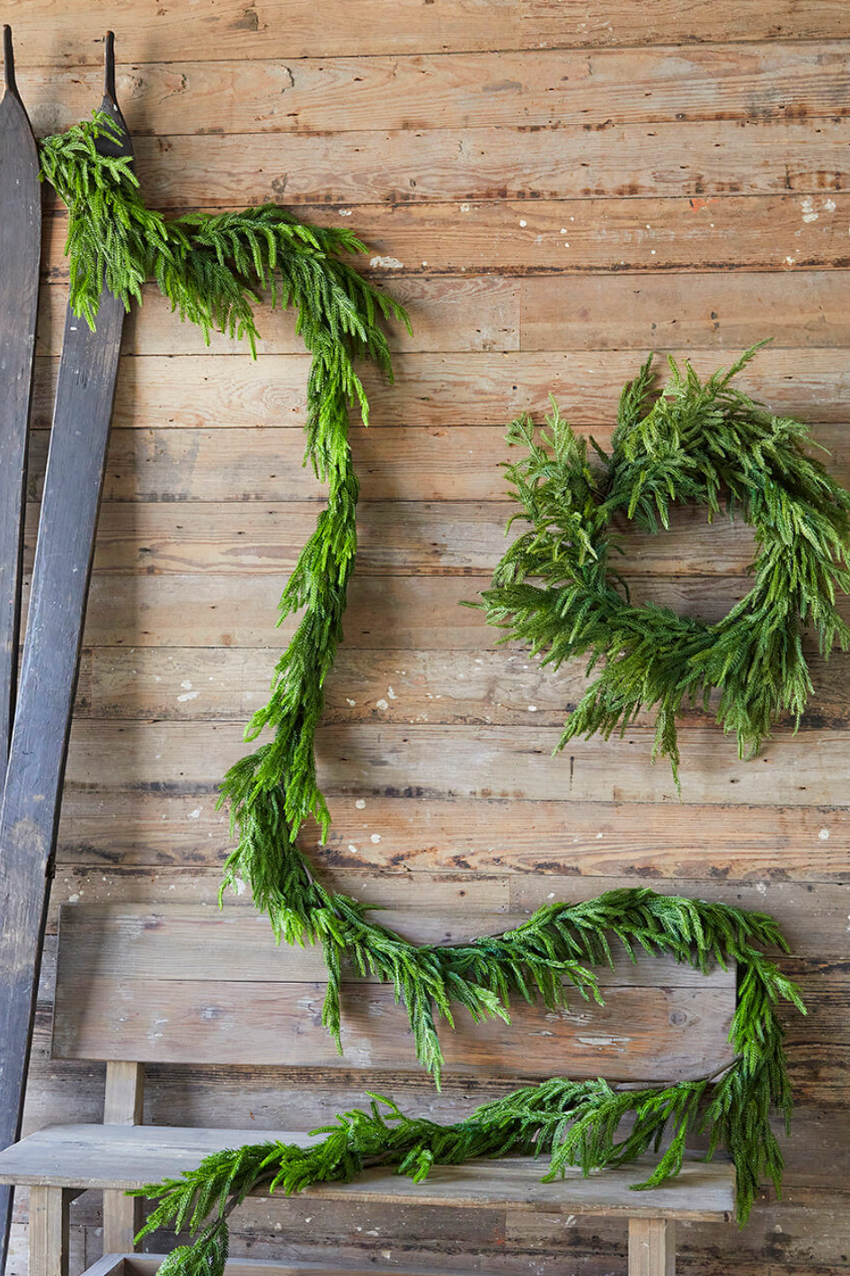 15 Feet Real Touch Norfolk Pine Garland