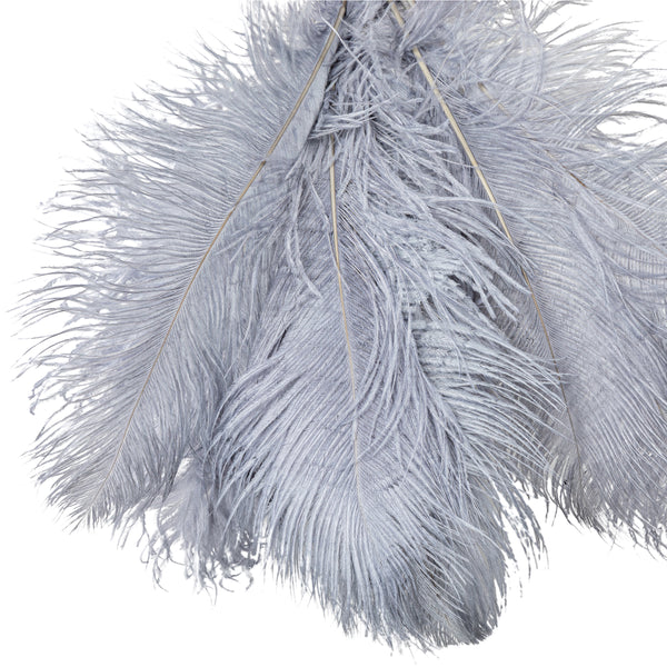 Ostrich Feathers 16"-18" (10 pcs) - Dusty Blue