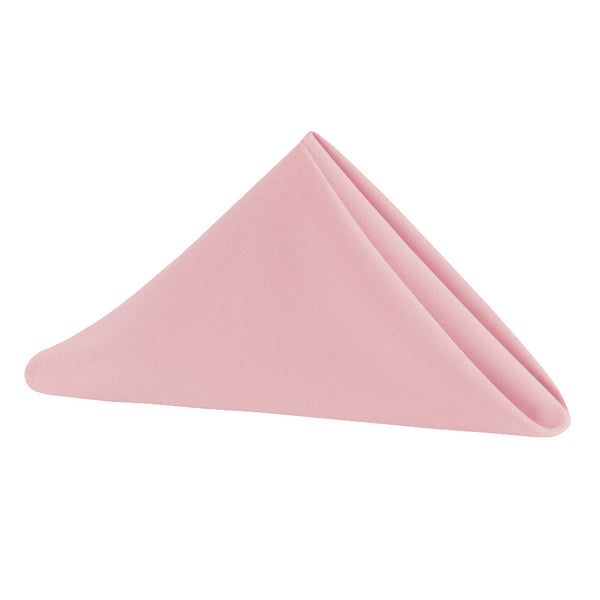 Set of 10 Polyester Napkin 20"x20" - Dusty Rose/Mauve