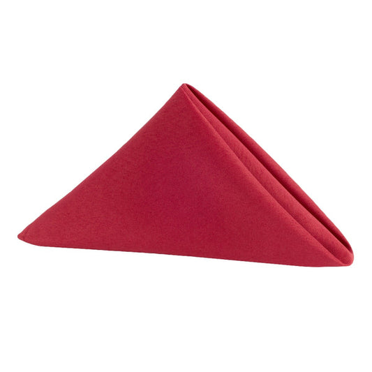 Set of 10 Polyester Napkin 20"x20" - Apple Red