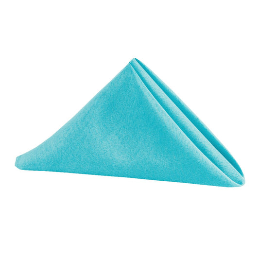 Set of 10 Polyester Napkin 20"x20" - Aqua Blue