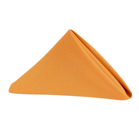 Set of 10 Polyester Napkin 20"x20" - Burnt Orange
