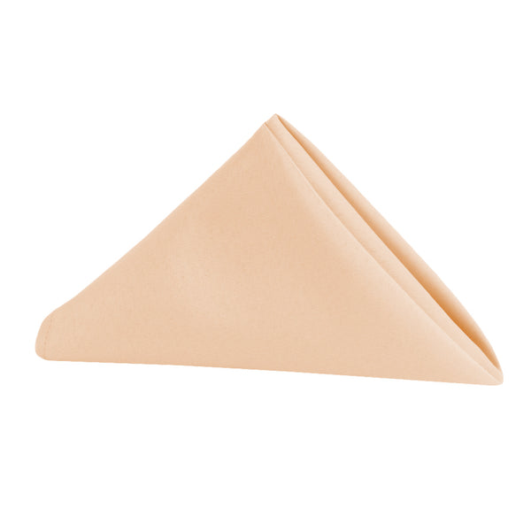 Set of 10 Polyester Napkin 20"x20" - Champagne