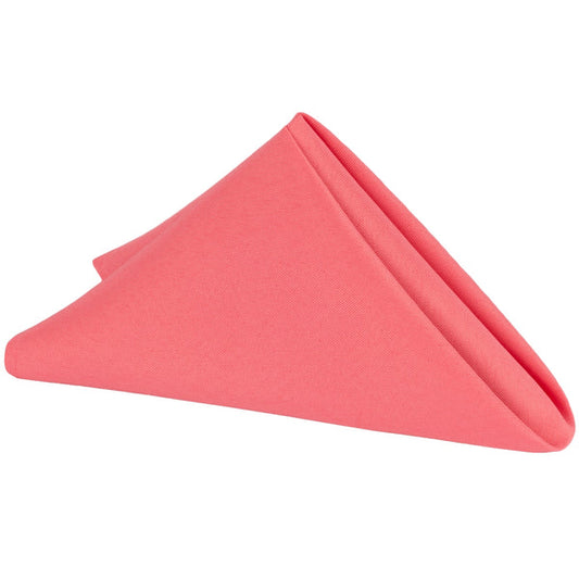 Set of 10 Polyester Napkin 20"x20" - Coral