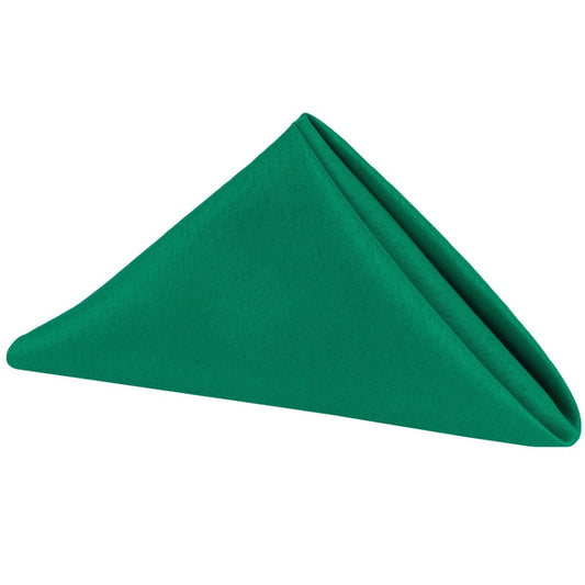 Set of 10 Polyester Napkin 20"x20" - Emerald Green