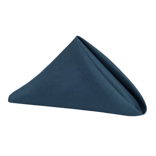 Set of 10 Polyester Napkin 20"x20" - Navy Blue